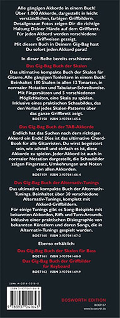 Das Gig-Bag Buch Der Griffbilder Für Gitarre